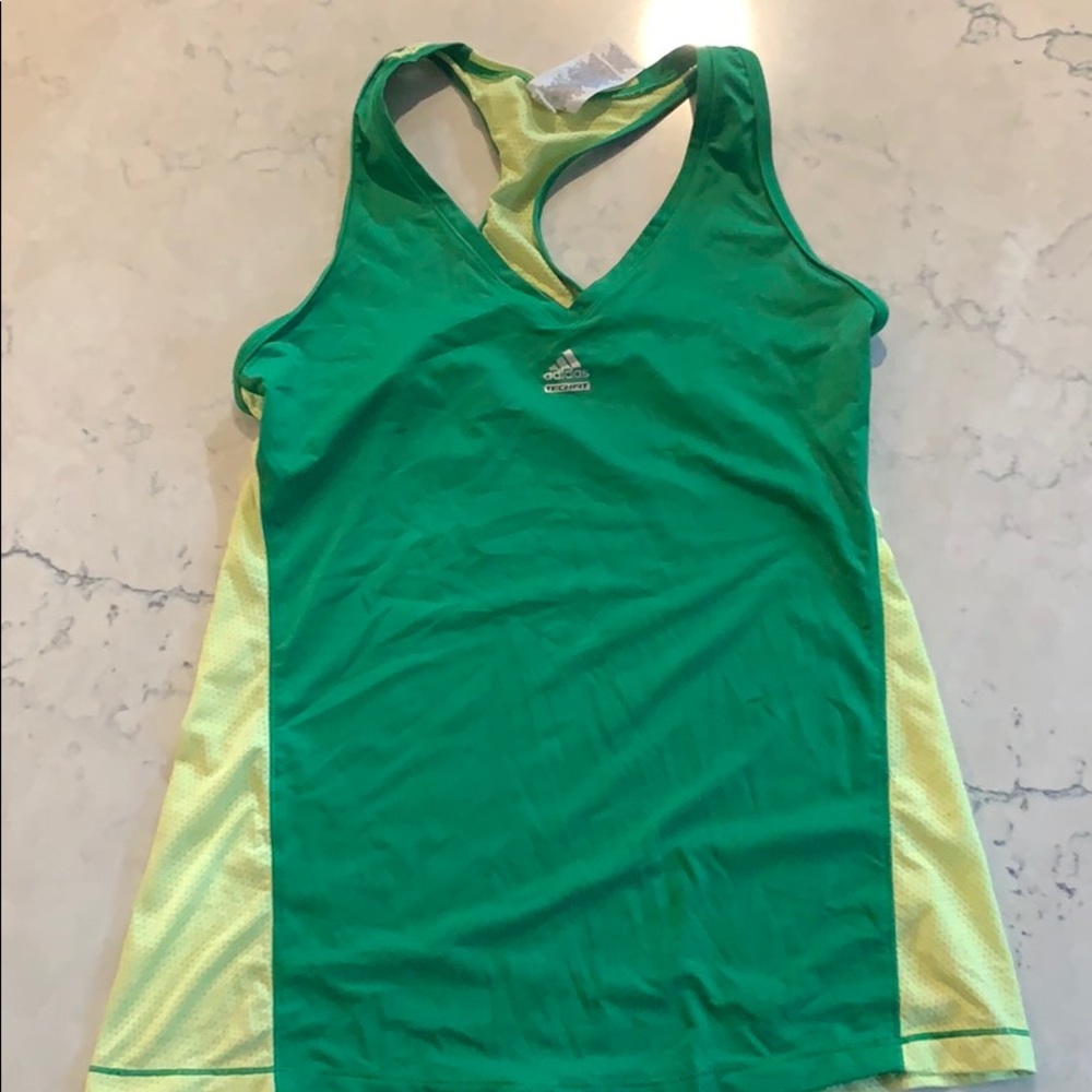 adidas green running top
